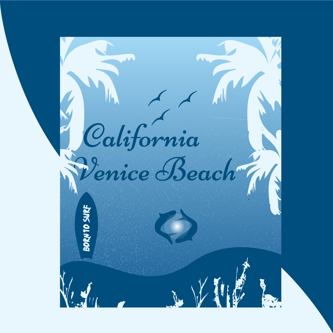 Grunge texture t-shirt design,Venice beach, California,surfing boat, palm tree shirt design, print design, summer fashion, graphic shirt, typography t-shirt vector, surf preview image.