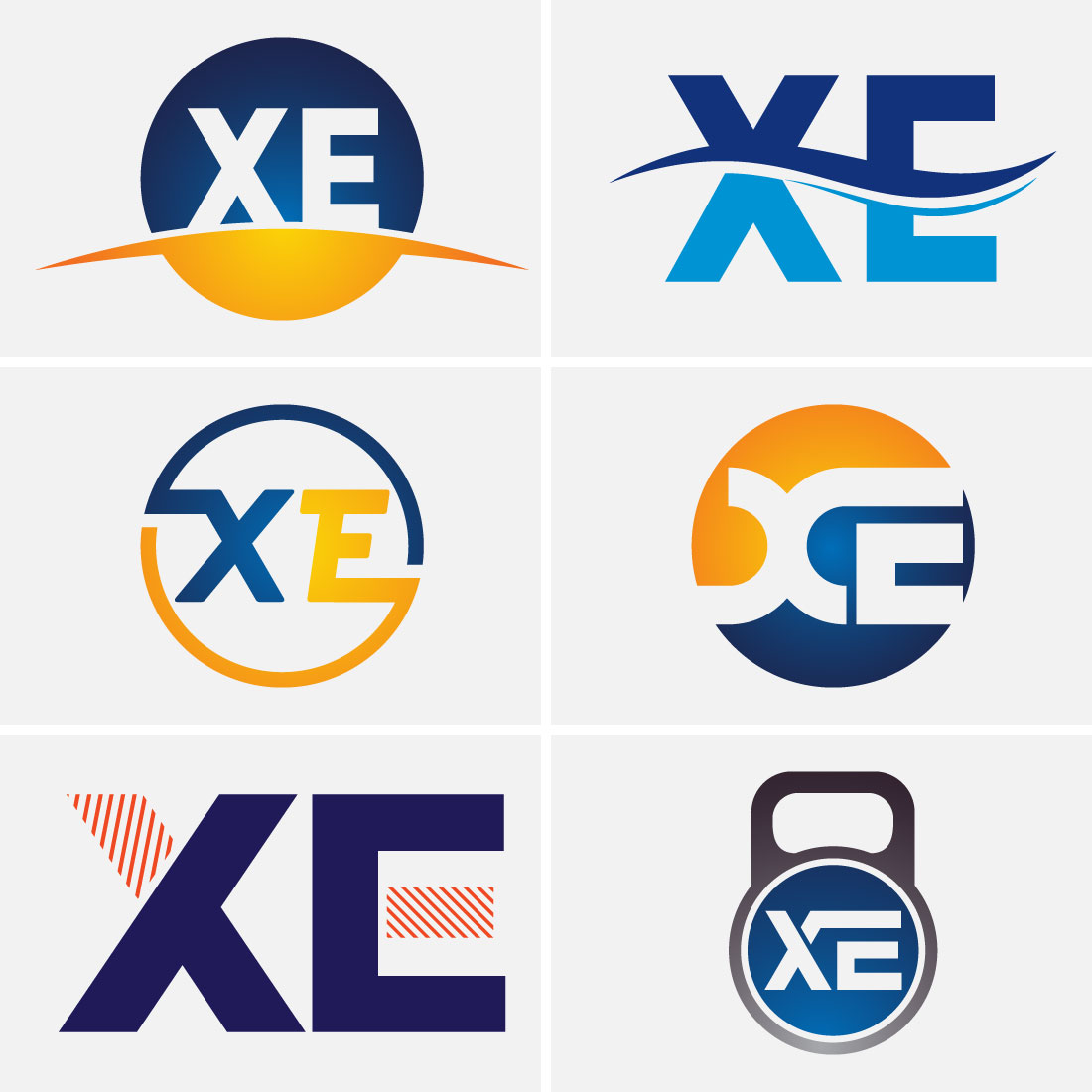 Initial Letter X E Logo Design Vector Template Graphic Alphabet Symbol For Corporate Business Identity preview image.