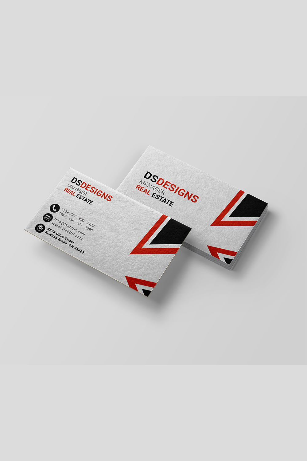 Real estate business card design in just 6$ pinterest preview image.
