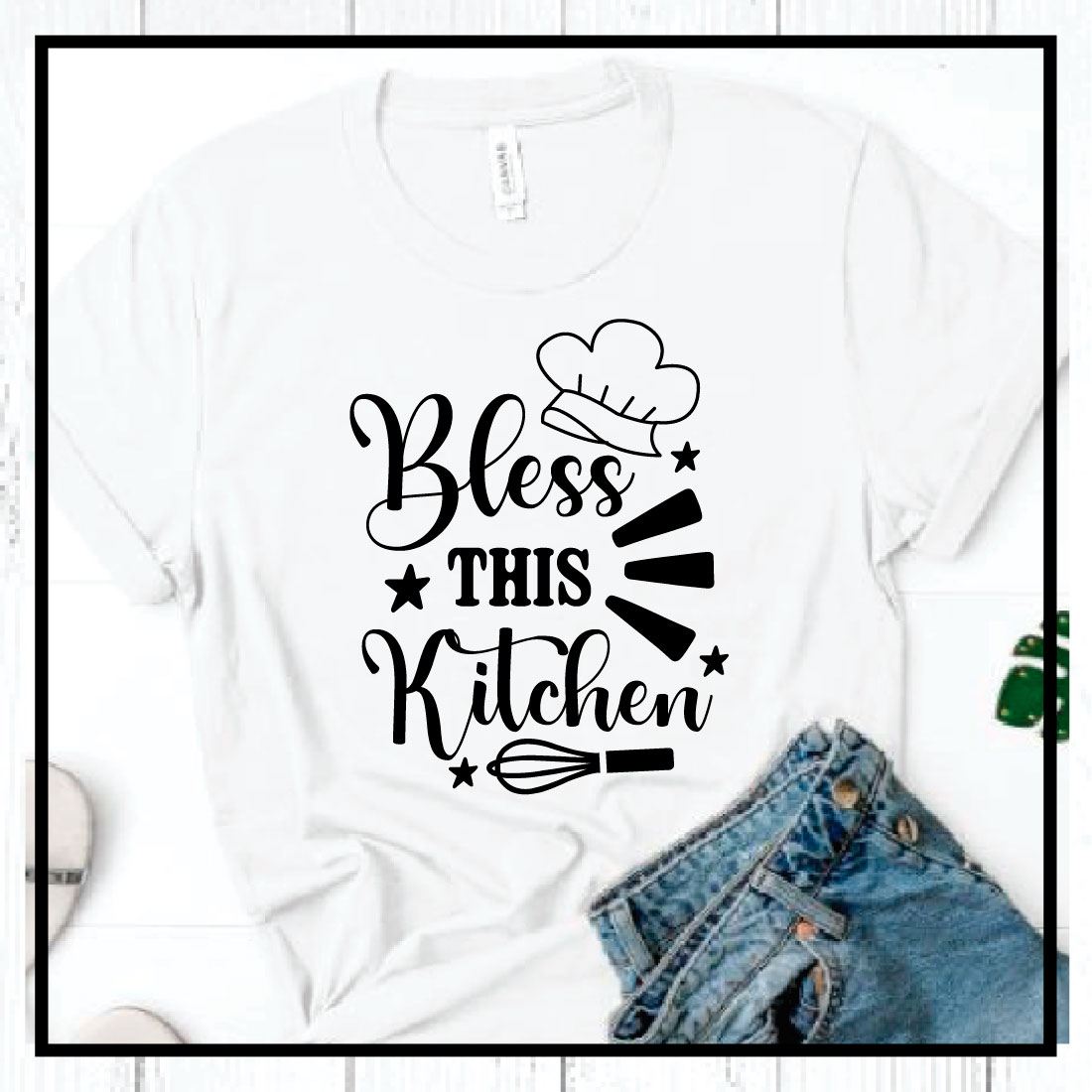bless this kitchen svg preview image.