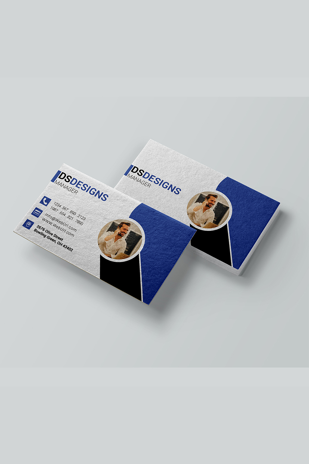 Simple, Modern, and Unique Business Card Design pinterest preview image.
