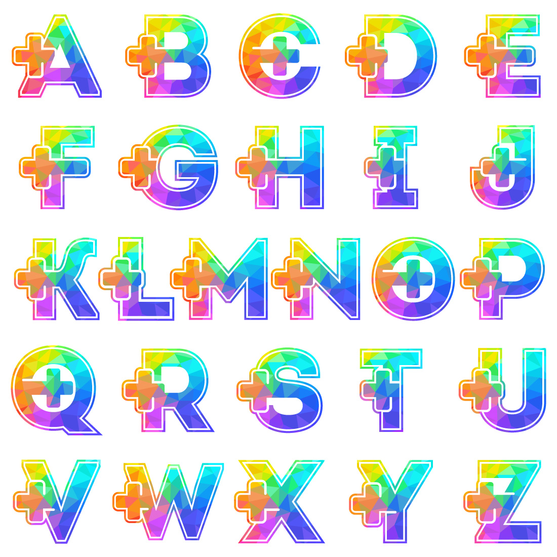Rainbow Monogram T-shirt Rainbow Leopard Print Monogram 