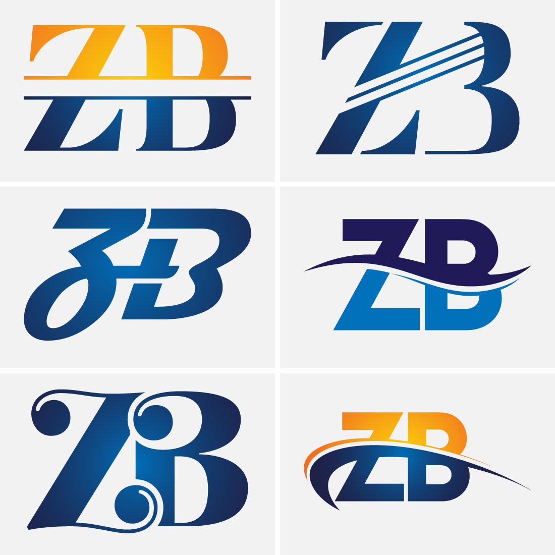 Initial Letter Z B Logo Design Vector Template Graphic Alphabet Symbol For Corporate Business Identity preview image.