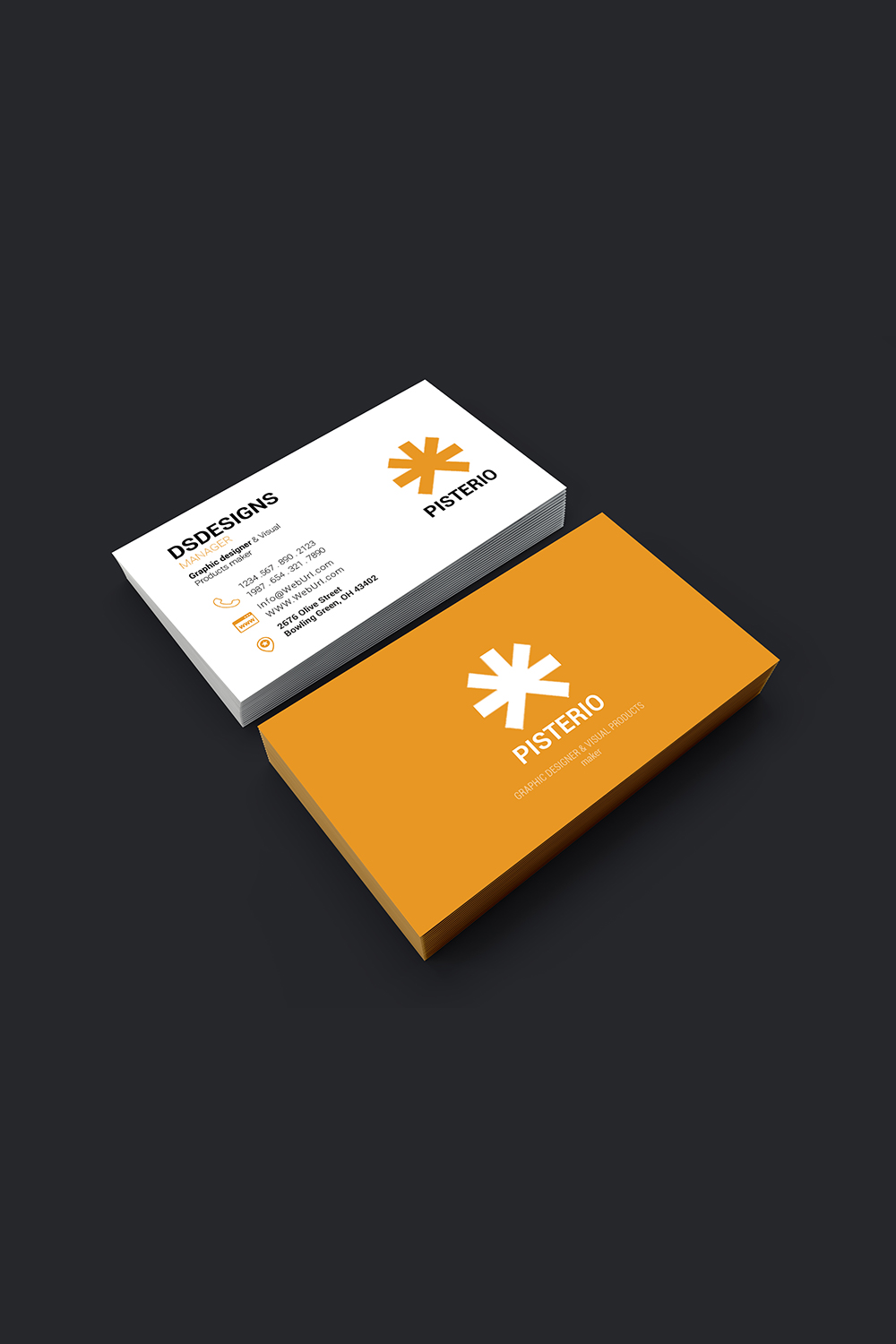 Simple and professional business card design in just 5$ pinterest preview image.