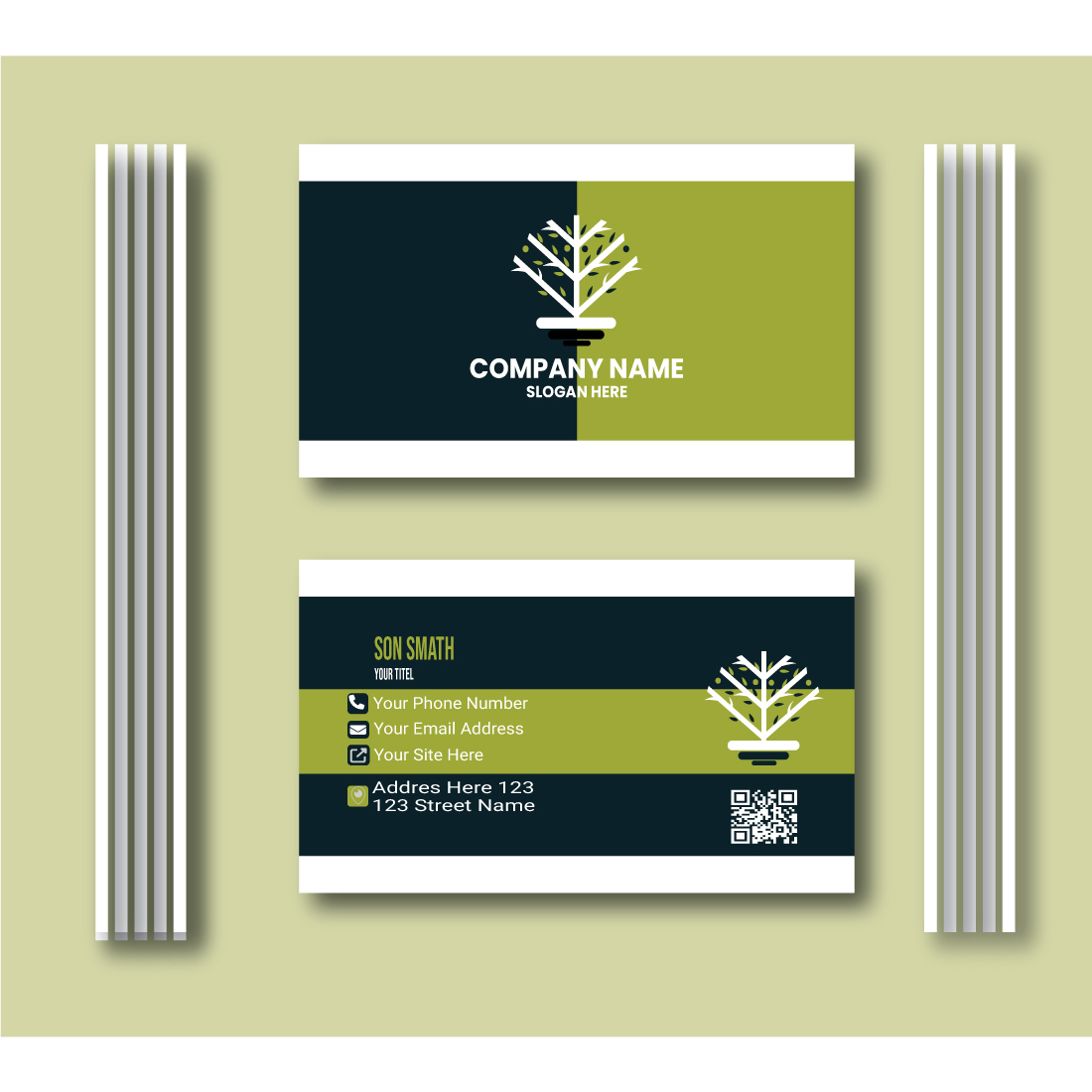 Creative Business Card Design preview image.