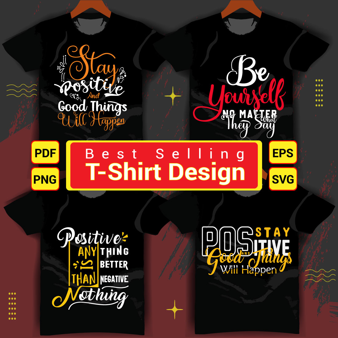 T-Shirt Design And Best Selling Typography Motivational - MasterBundles