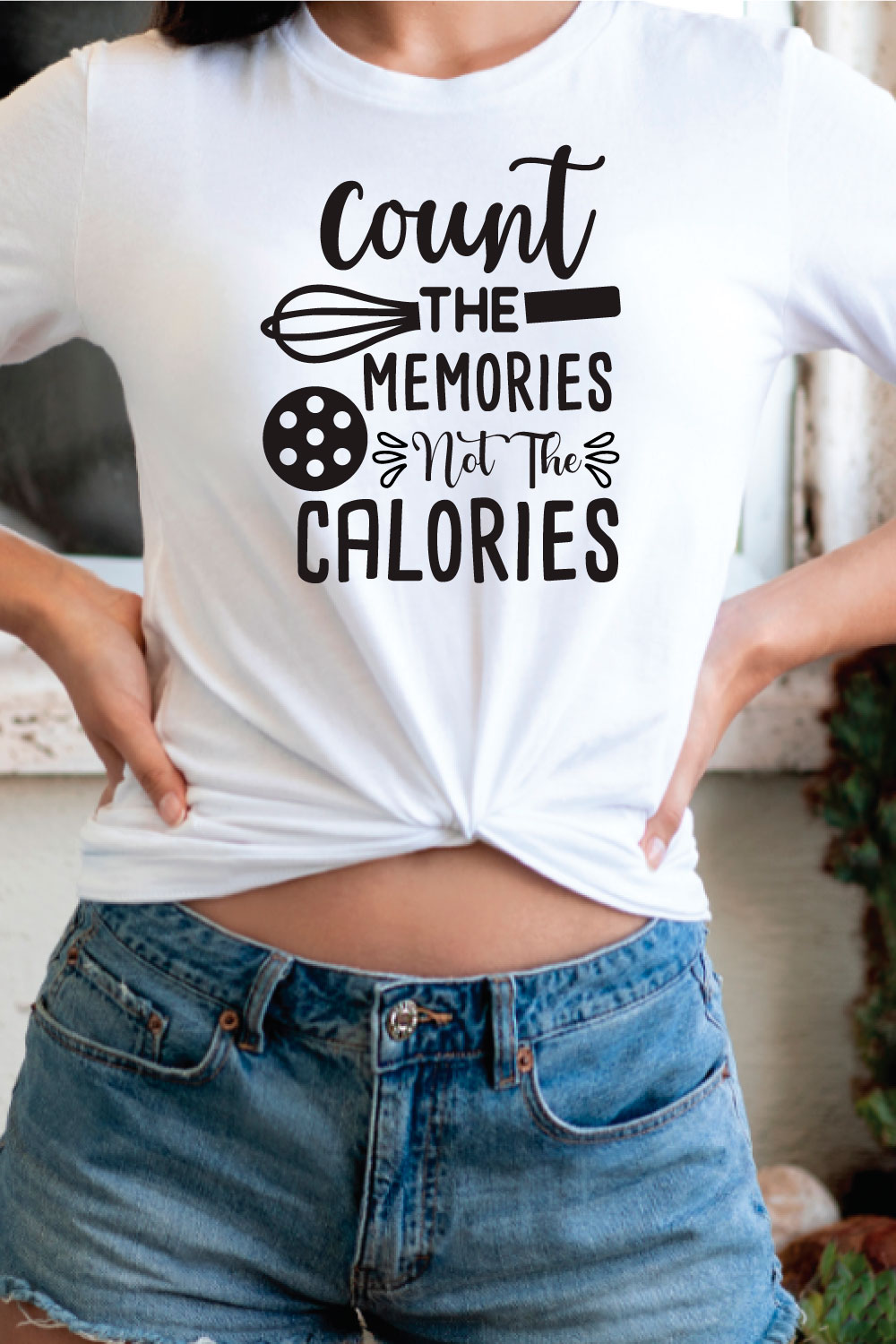 count the memories not the calories svg pinterest preview image.