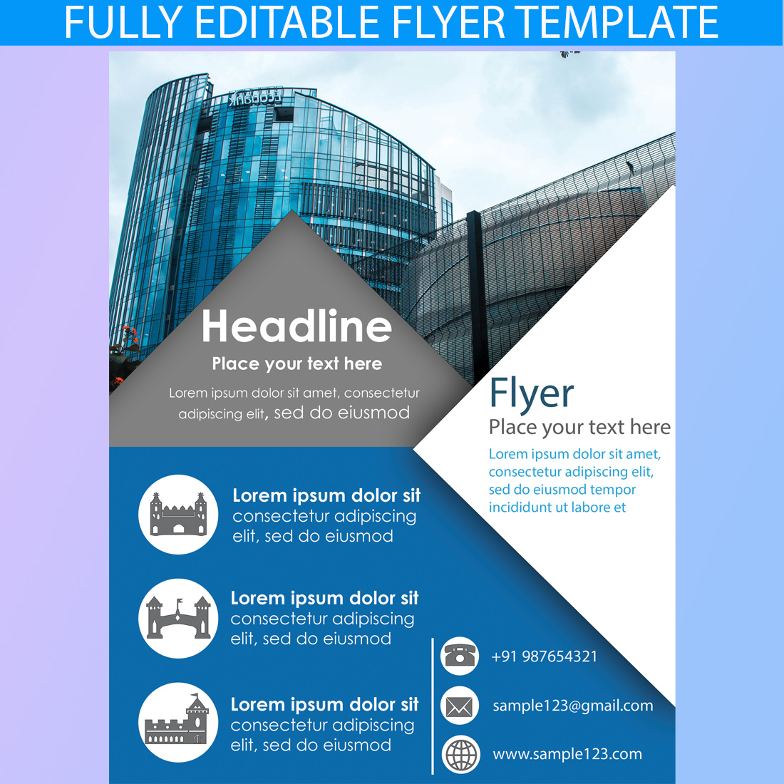 Corporate Flyer Template cover image.