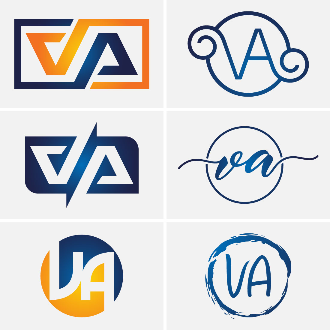 Initial Letter V A Logo Design Vector Template Graphic Alphabet Symbol For Corporate Business Identity preview image.