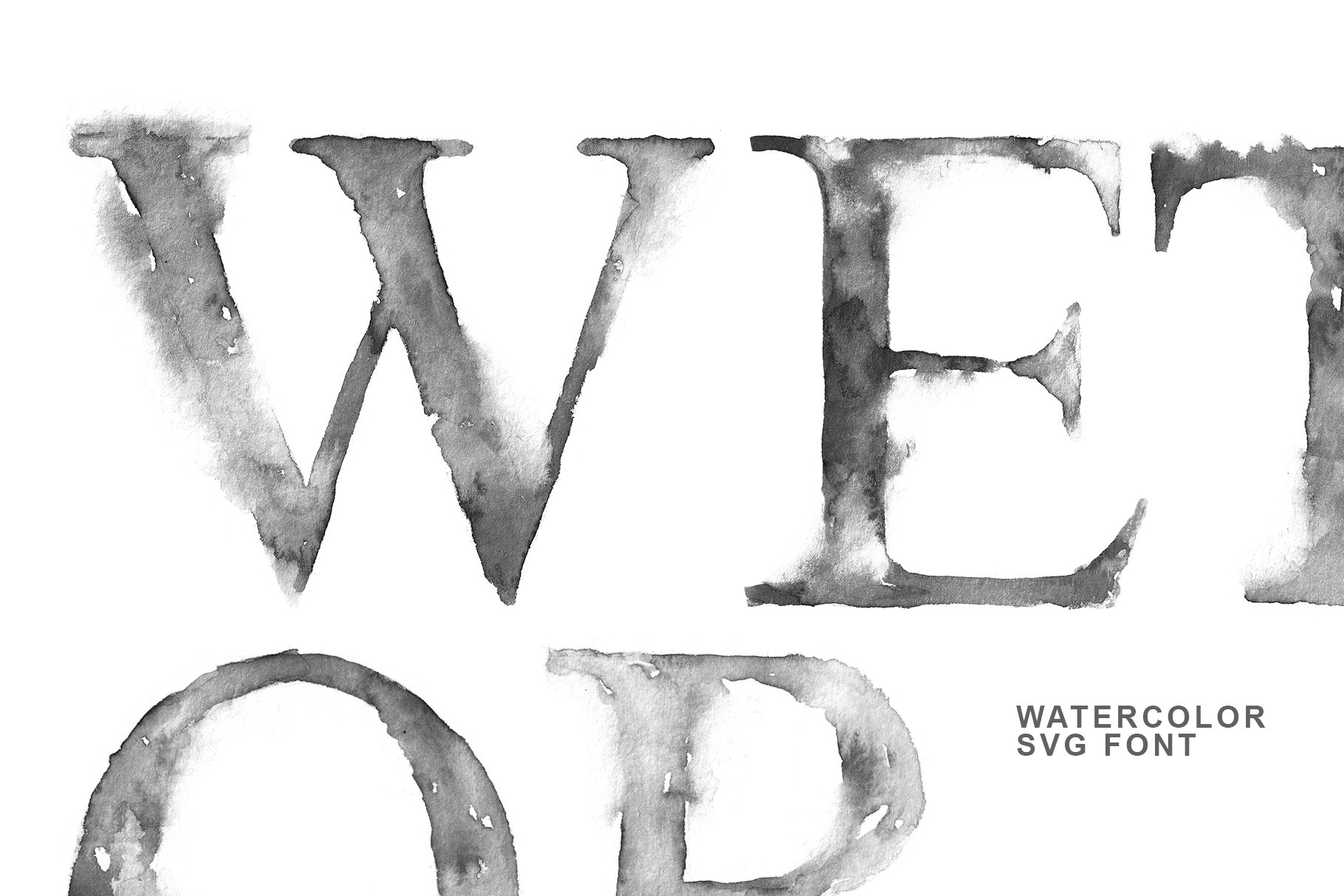 Romsky Watercolor - SVG Font preview image.