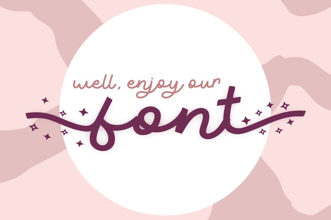 2 enjoy font with soft pastel background 990