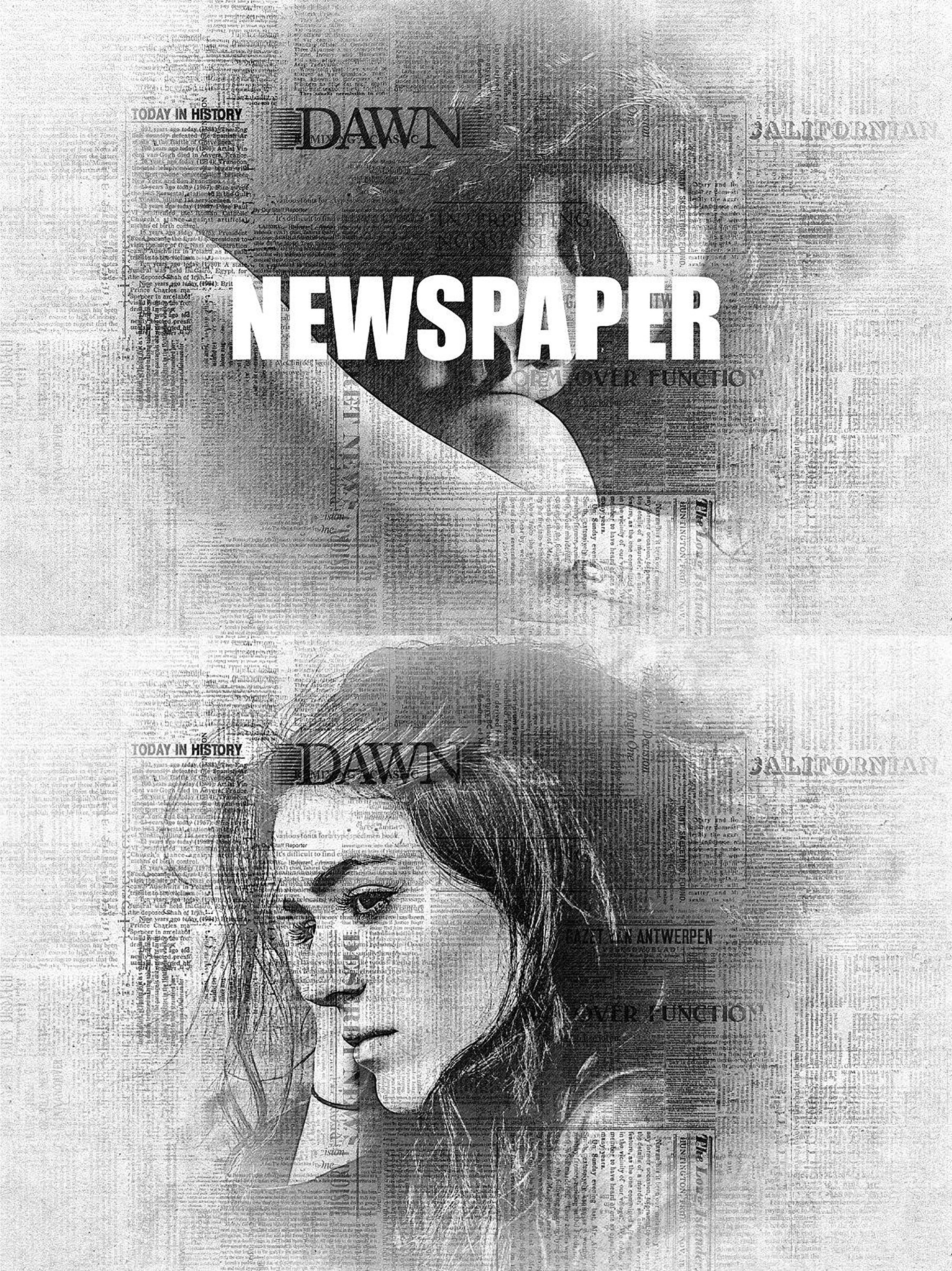 2 newspaper photoshop effect 918