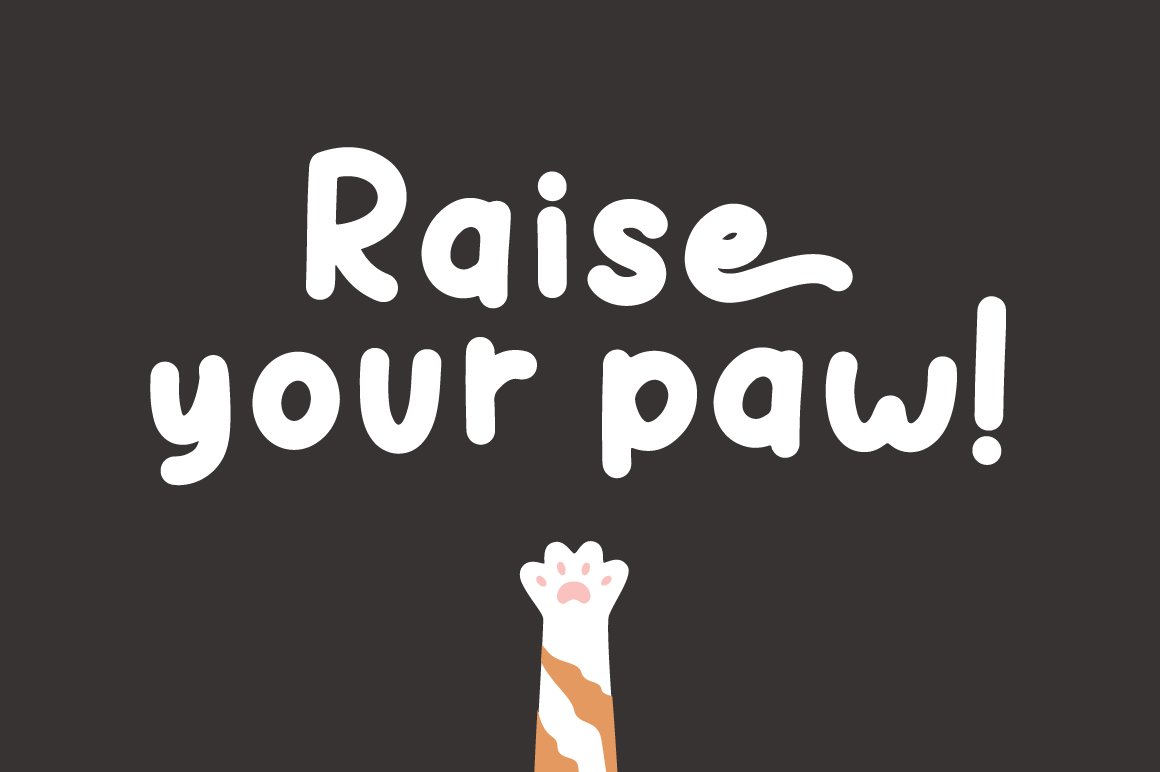 2 raise your paw white orange cat pink paw 911