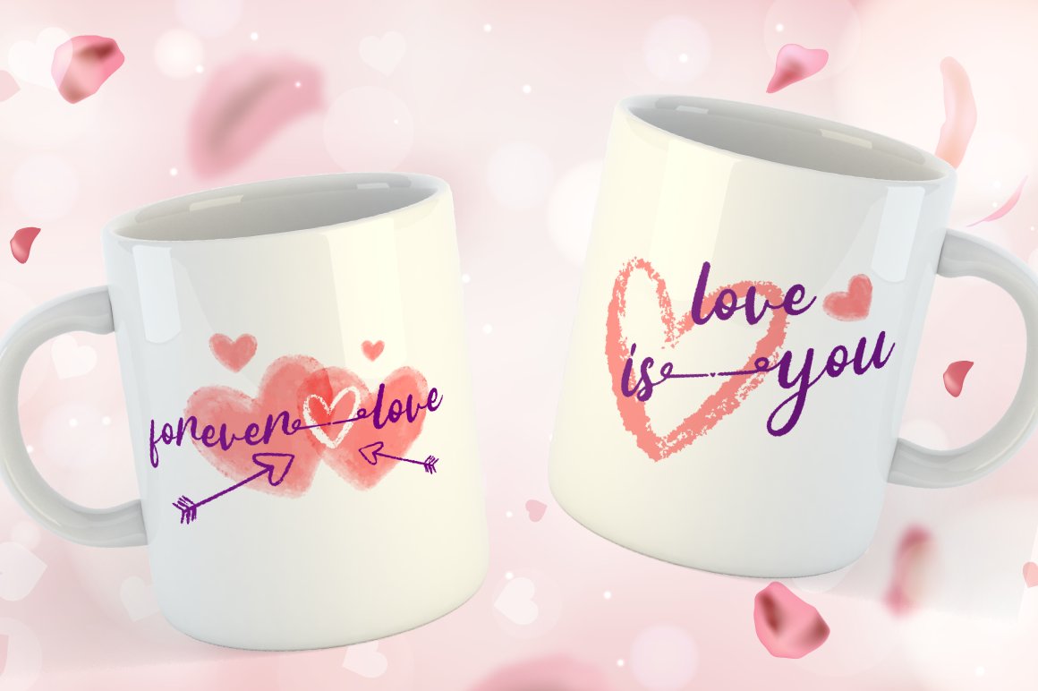 2 valentine mug coupe forever love 252
