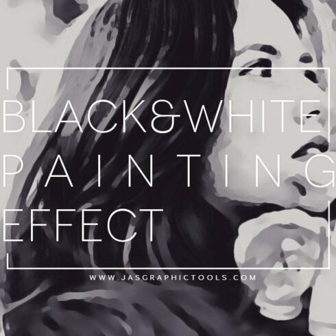 Black & White Painting Effect PS ATNcover image.