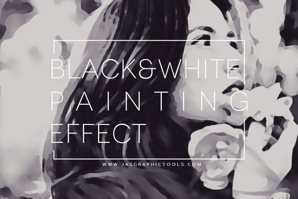 Black & White Painting Effect PS ATNcover image.