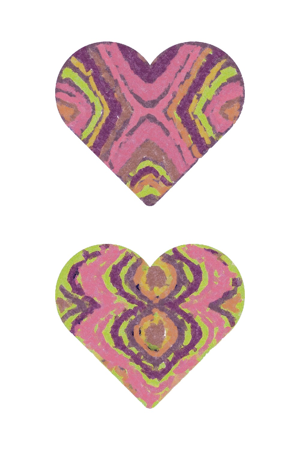 Plaid Watercolor Valentine Heart Cut Files pinterest preview image.