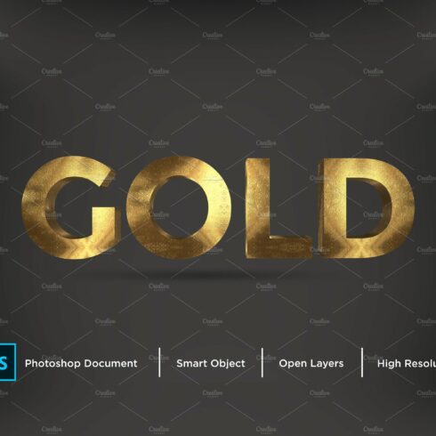 Gold Text Effect & Layer Stylecover image.