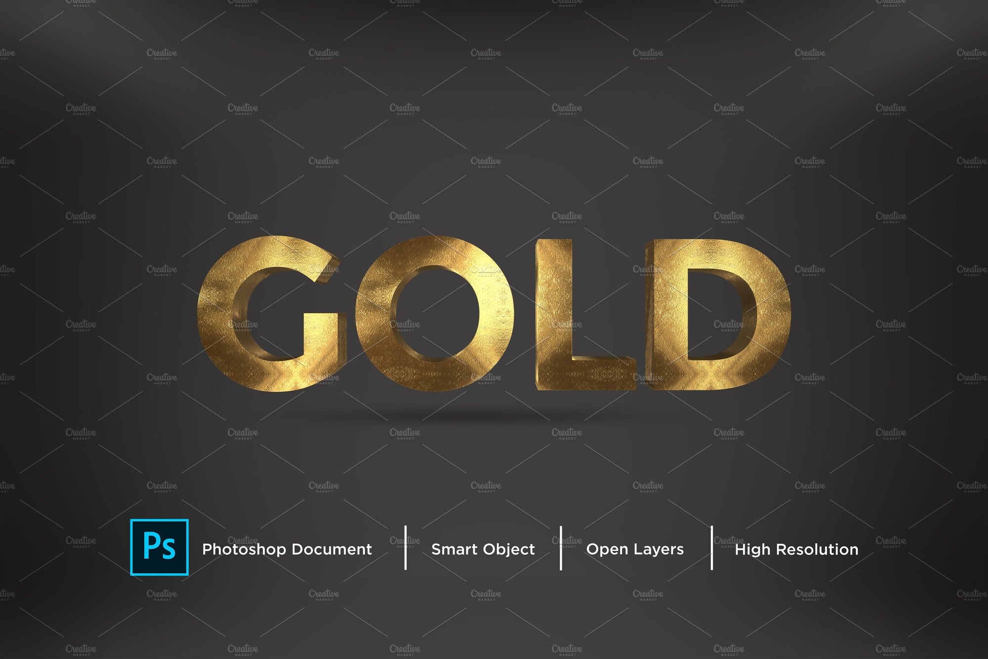 Gold Text Effect & Layer Stylecover image.