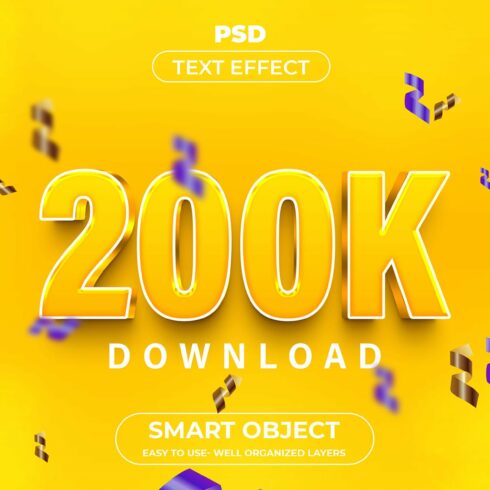 200k Download 3d Editable Textcover image.