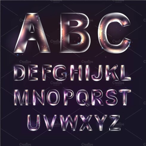 Font alphabet. cover image.