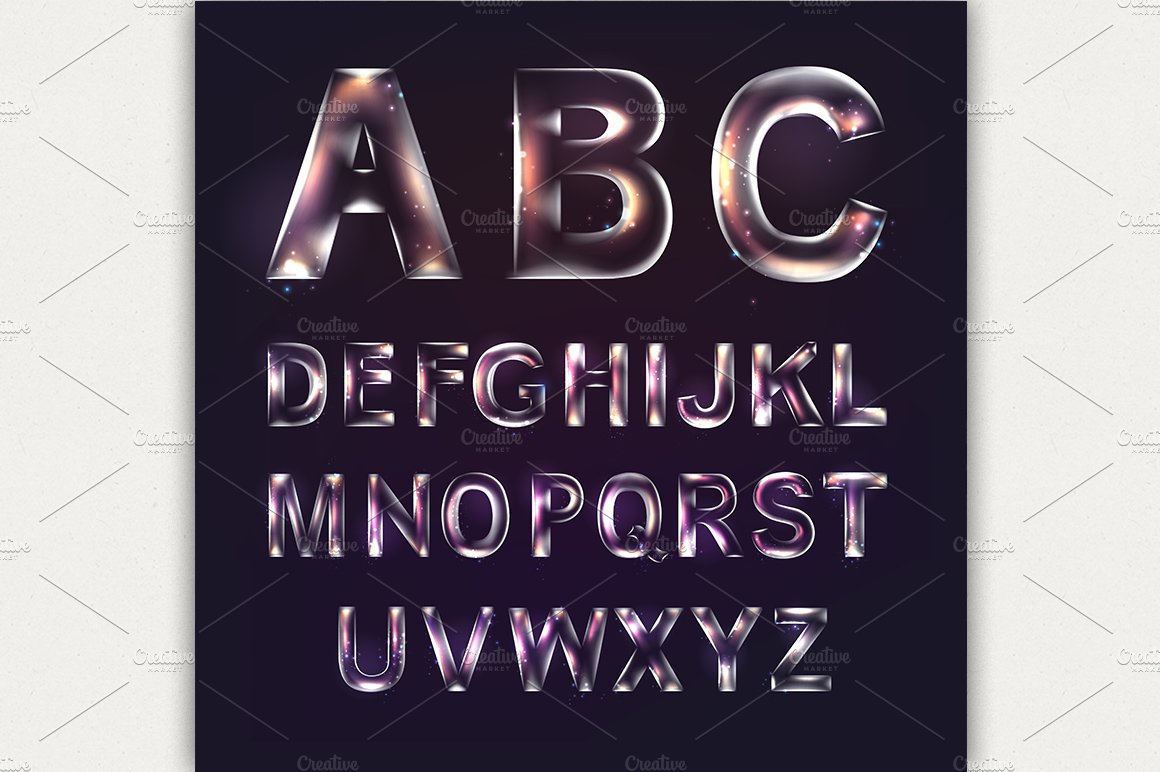 Font alphabet. cover image.