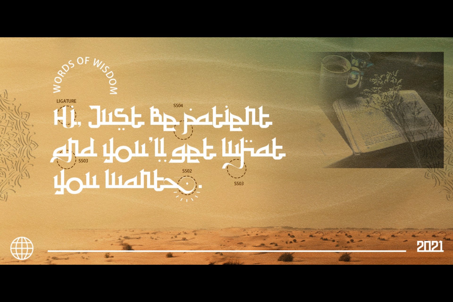 Aulian - Arabic Font preview image.