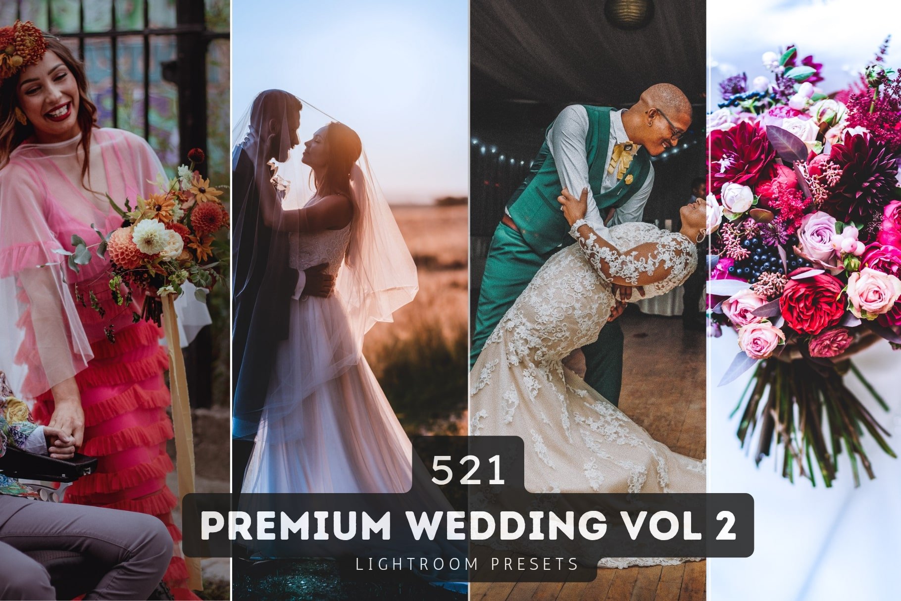 Wedding Lightroom Presets Bundle V2cover image.