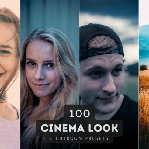 100 Cinema Look Lightroom Presetscover image.