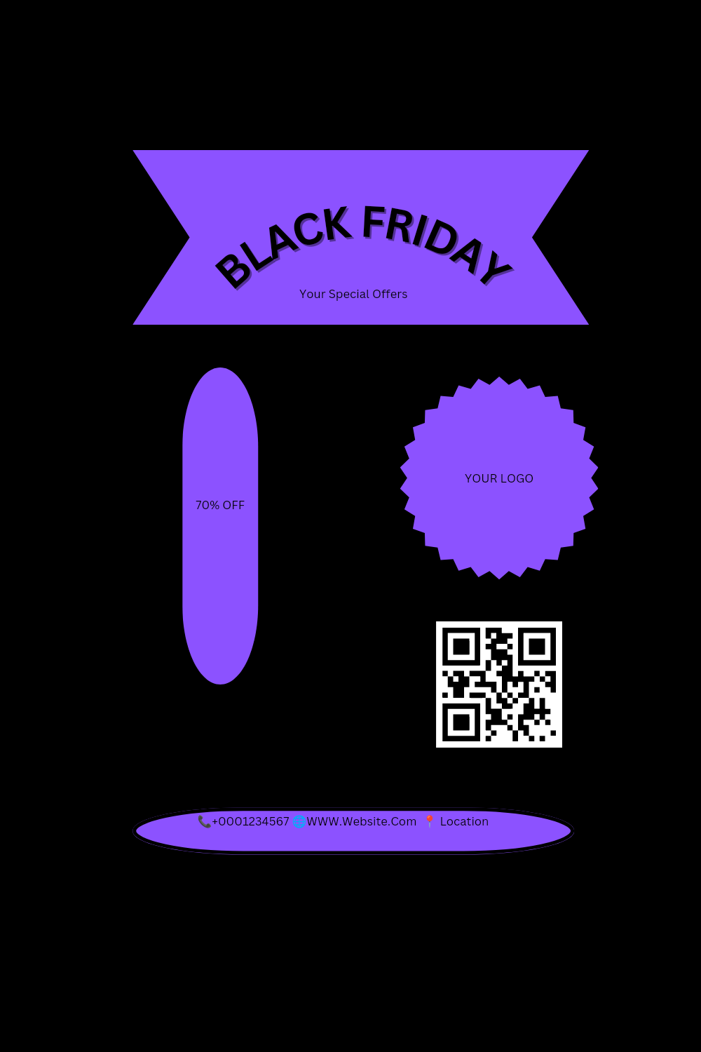 Black Friday Flayer pinterest preview image.