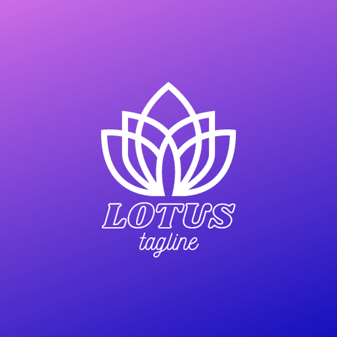 Minimalist Lotus Logo Design cover image.