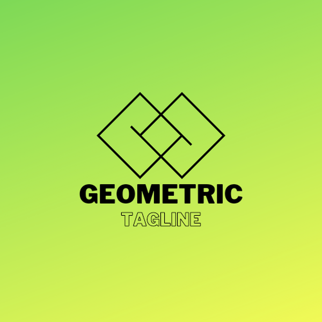 Minimalist Geometric Logo Design preview image.