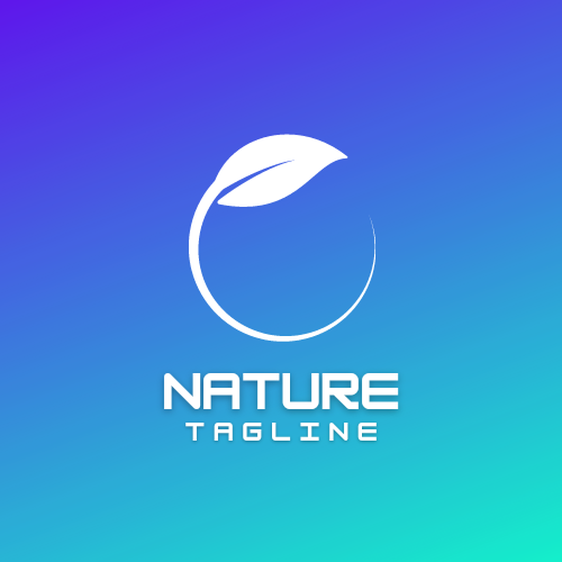 Minimalist Nature Logo Design preview image.