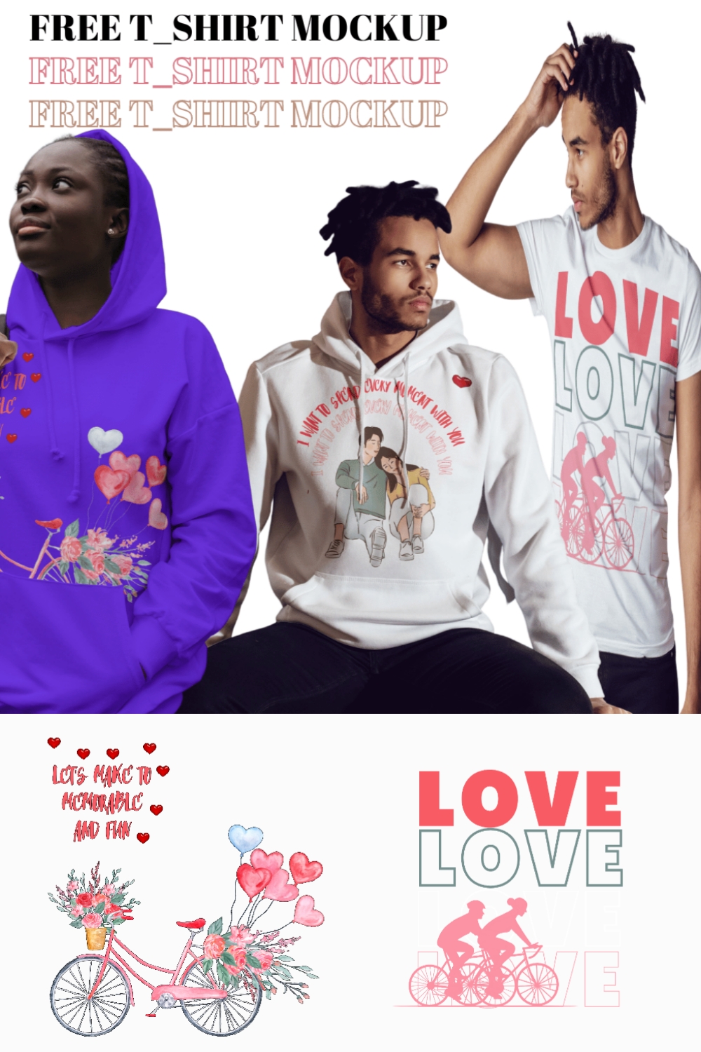 Love and Friendship SVG and PDFT Shirt Bundle pinterest preview image.