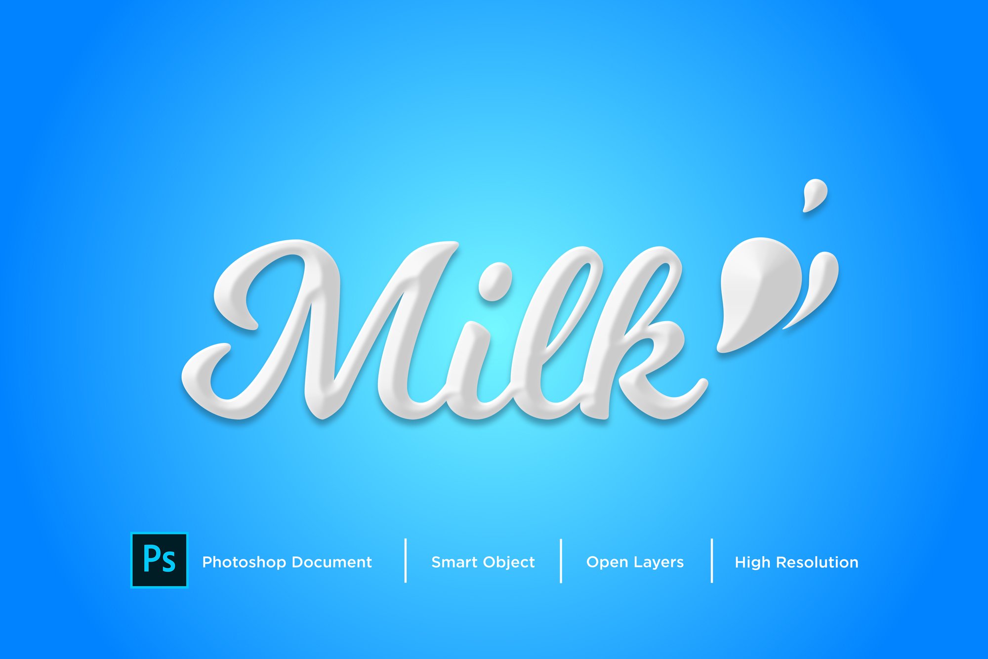 Milk Text Effect & Layer Stylecover image.