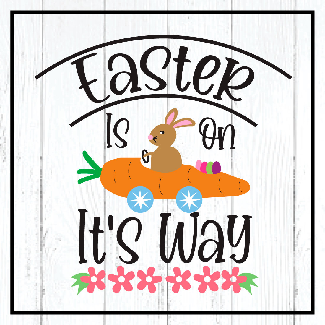 easter is on it\'s way svg cover image.