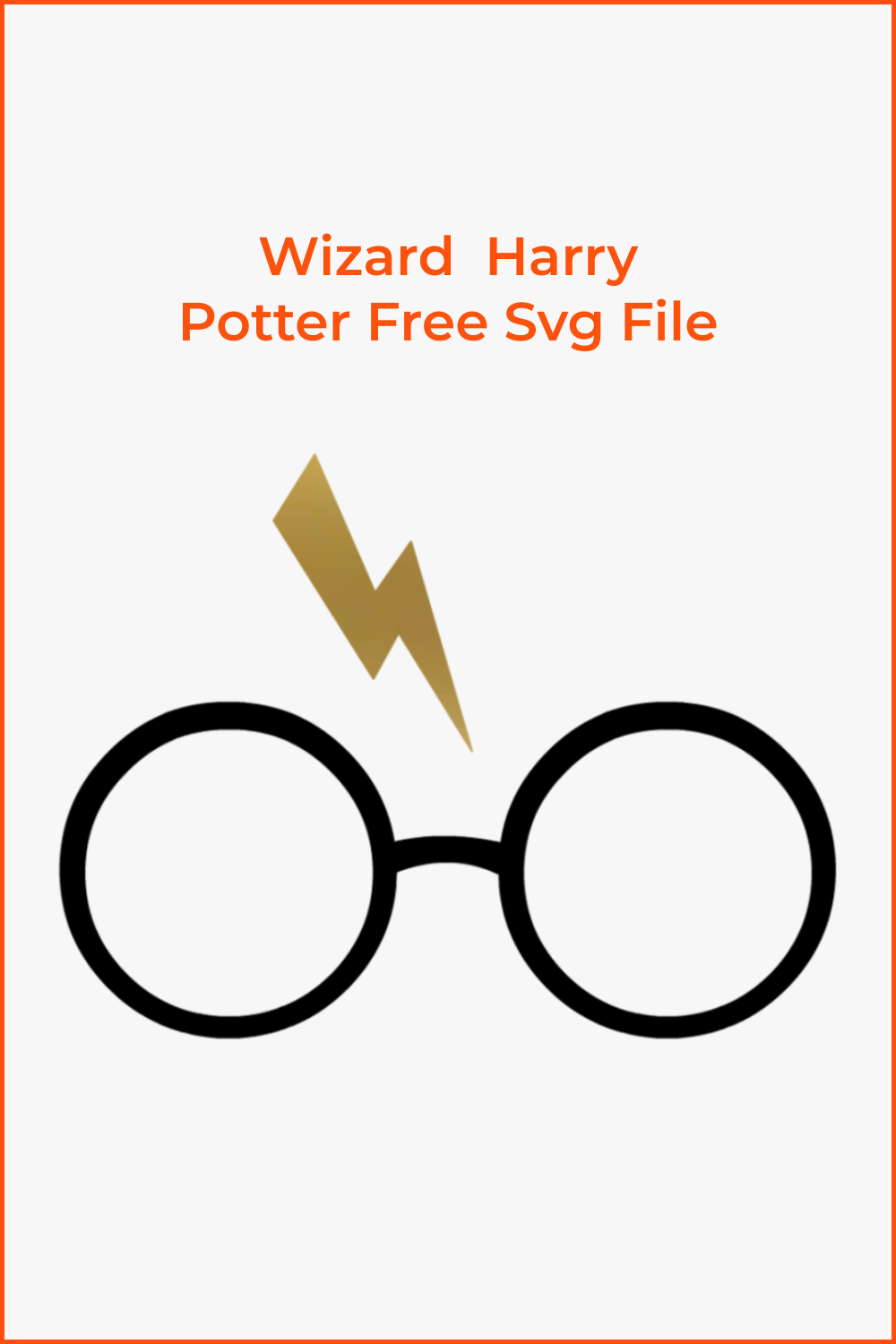Image of Harry Potter glasses and lightning.
