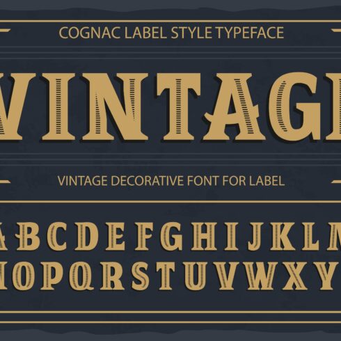 Vintage OTF vintage label font. cover image.