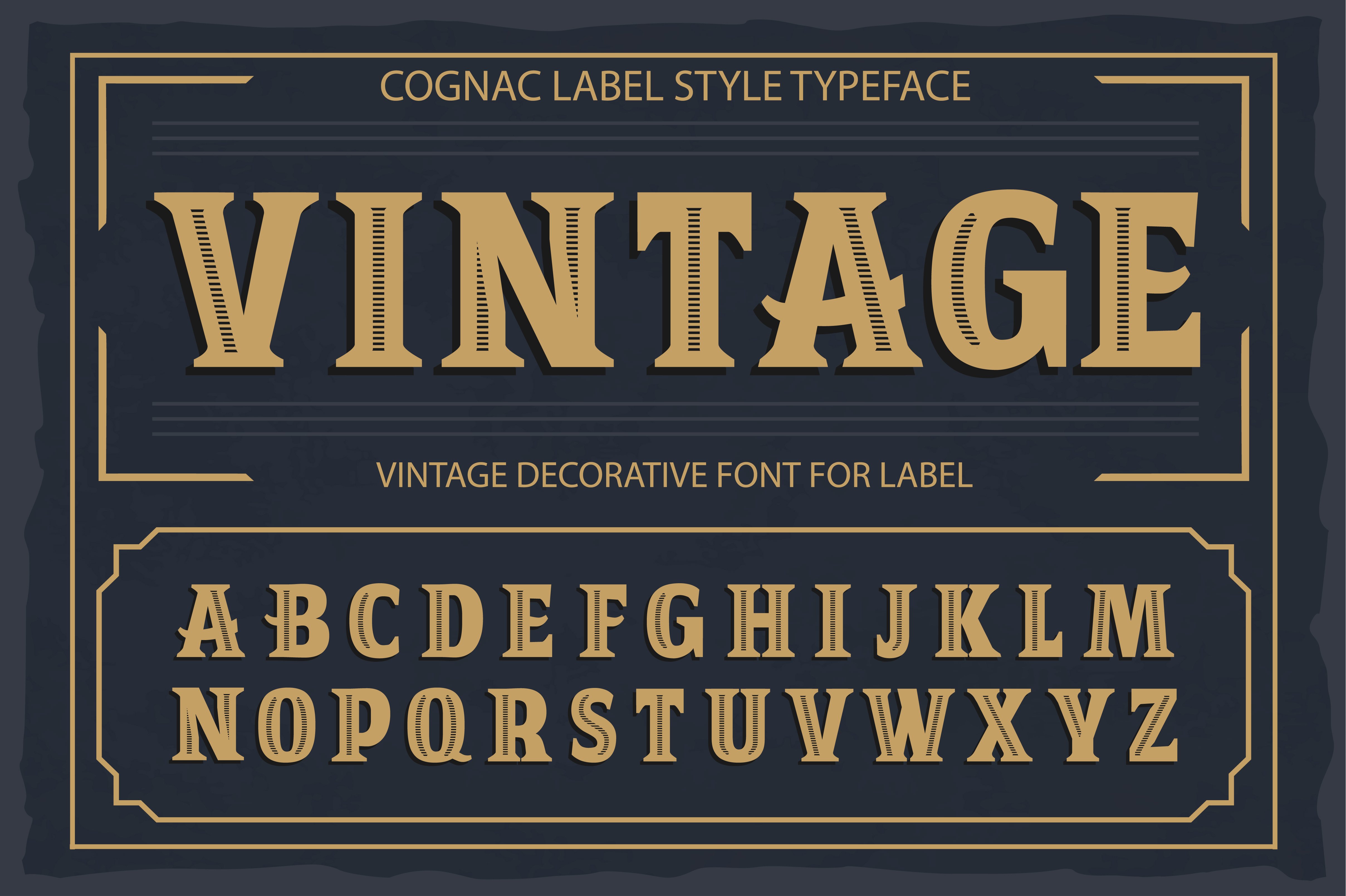 Vintage OTF vintage label font. cover image.