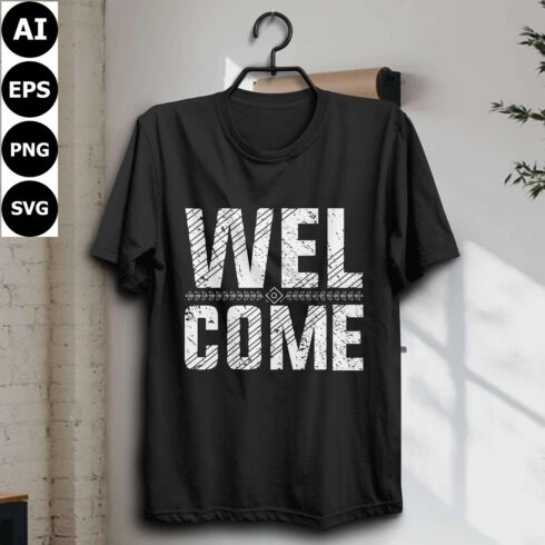 Welcome Grunge t-shirt design cover image.