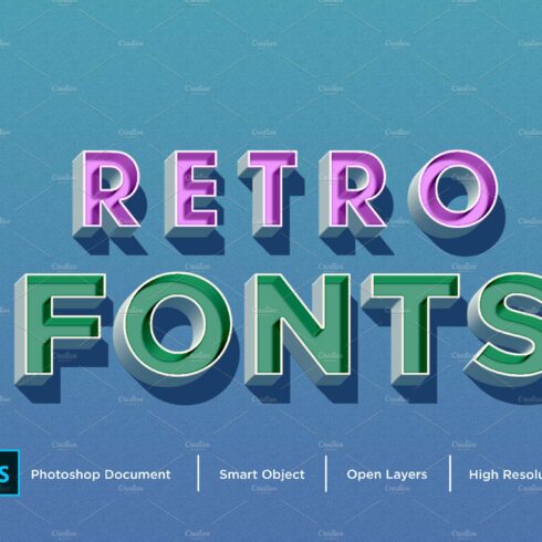 Retro Fonts Text Effectcover image.