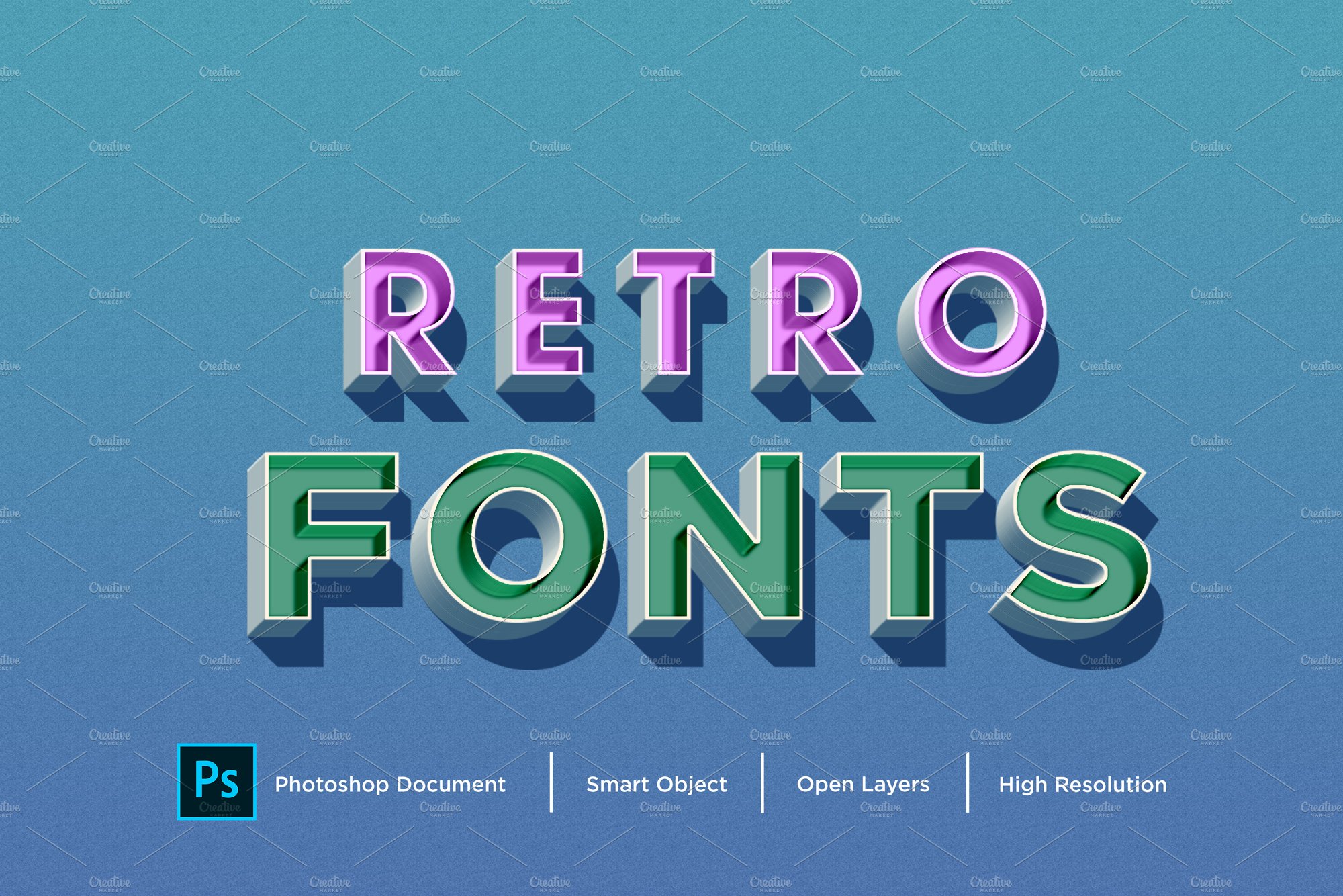 Retro Fonts Text Effectcover image.