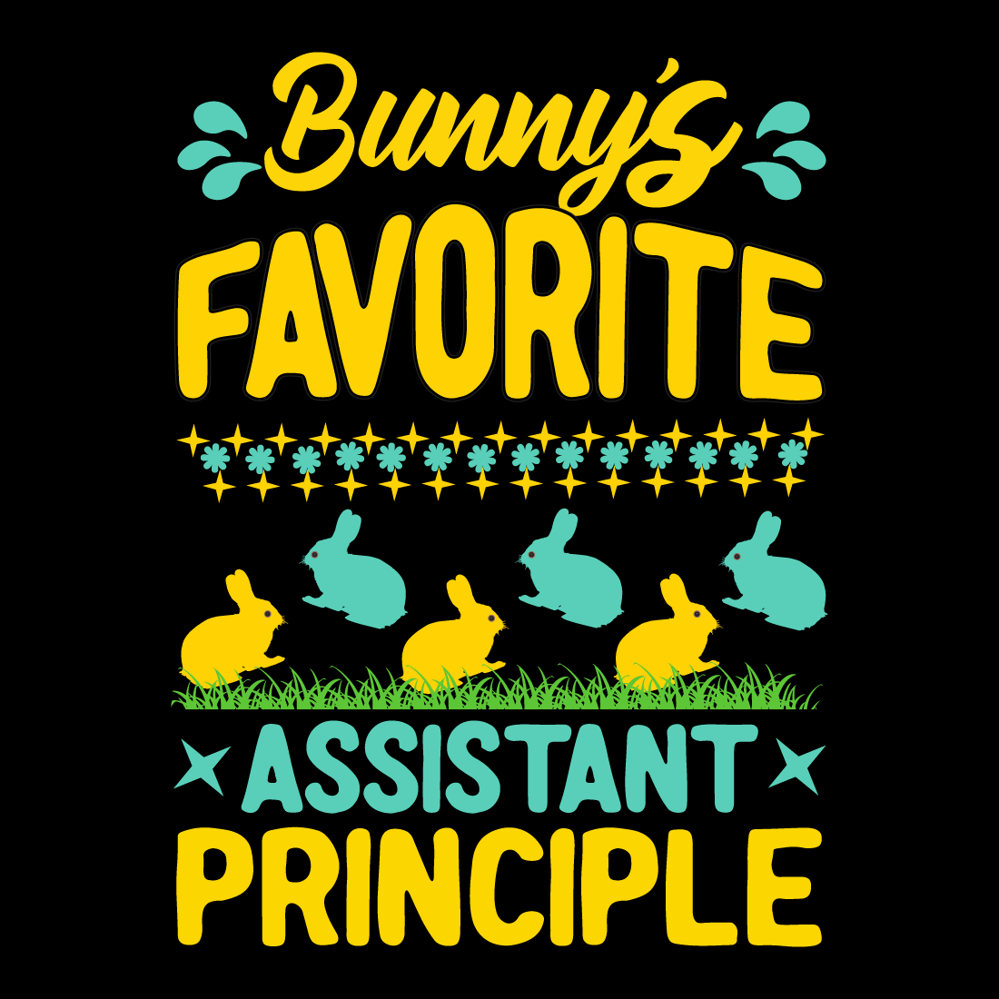 Easter day t-shirt design preview image.