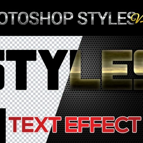 10 creative Photoshop Styles V225cover image.