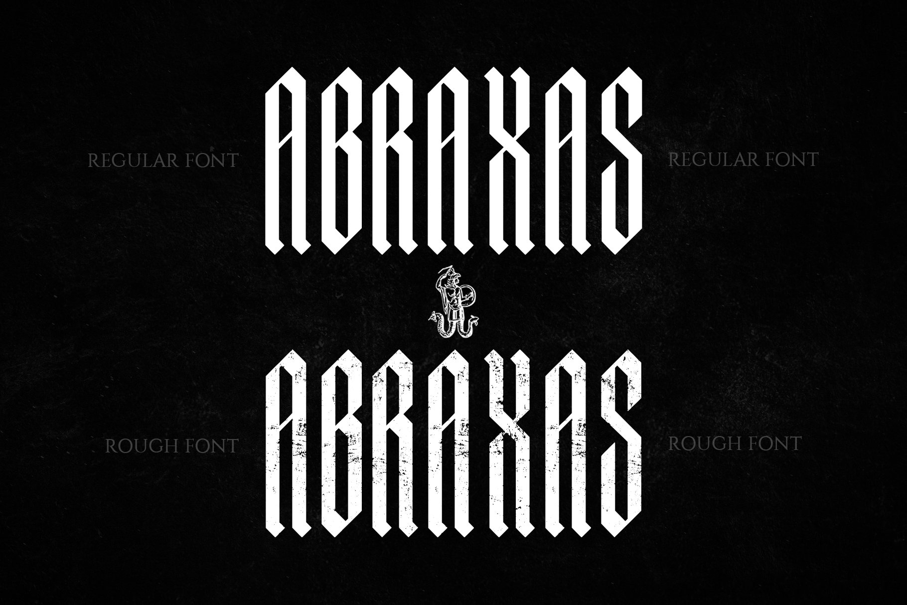 ABRAXAS | Gothic Typeface preview image.