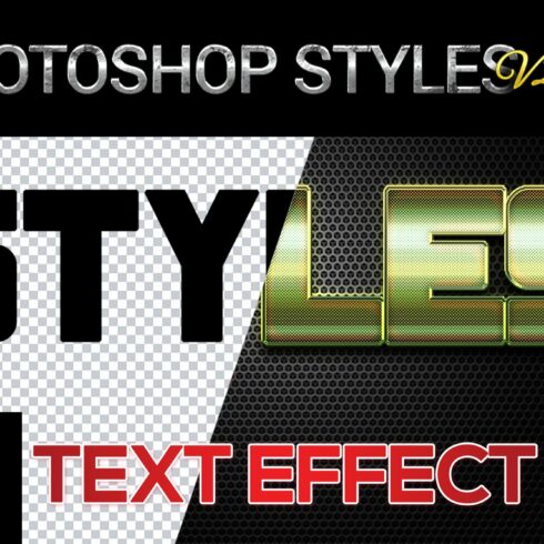 10 creative Photoshop Styles V232cover image.