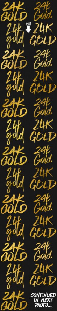 Gold Foil Layer Styles for Photoshop – MasterBundles