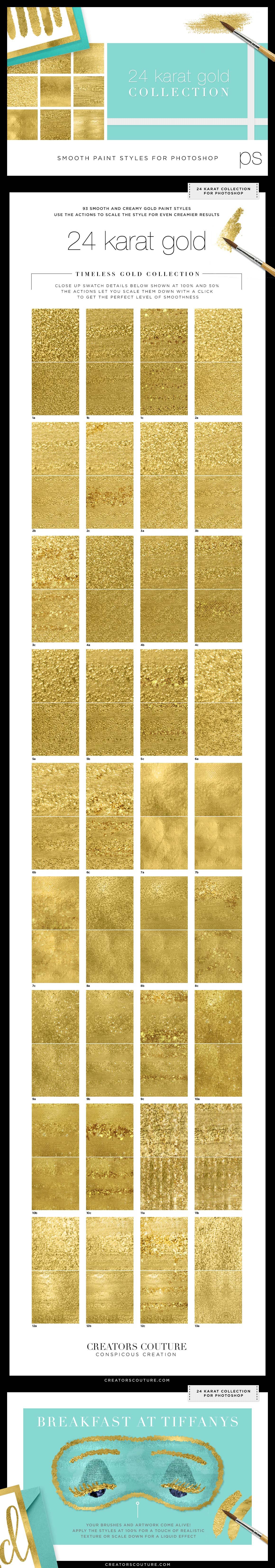 Liquid Gold Paint Textures+Styles PScover image.