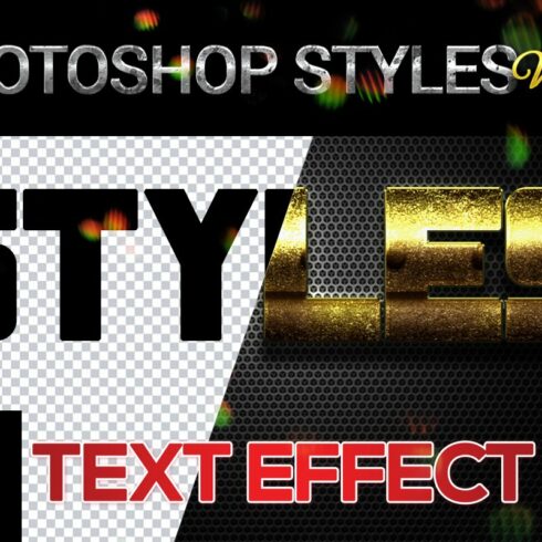 10 creative Photoshop Styles V25cover image.