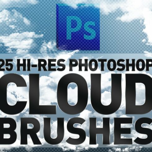 25 Hi-Res Cloud Brushescover image.